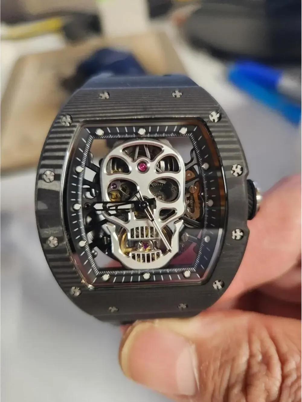 Invicta S1 Rally Automatic Men's Watch w/ Skeleton Dial - 41mm, Black (49025)
